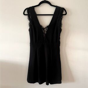 BCBGeneration Black Lace Mini Dress